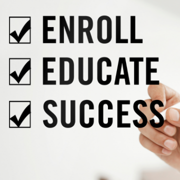enroll, educate, success check list