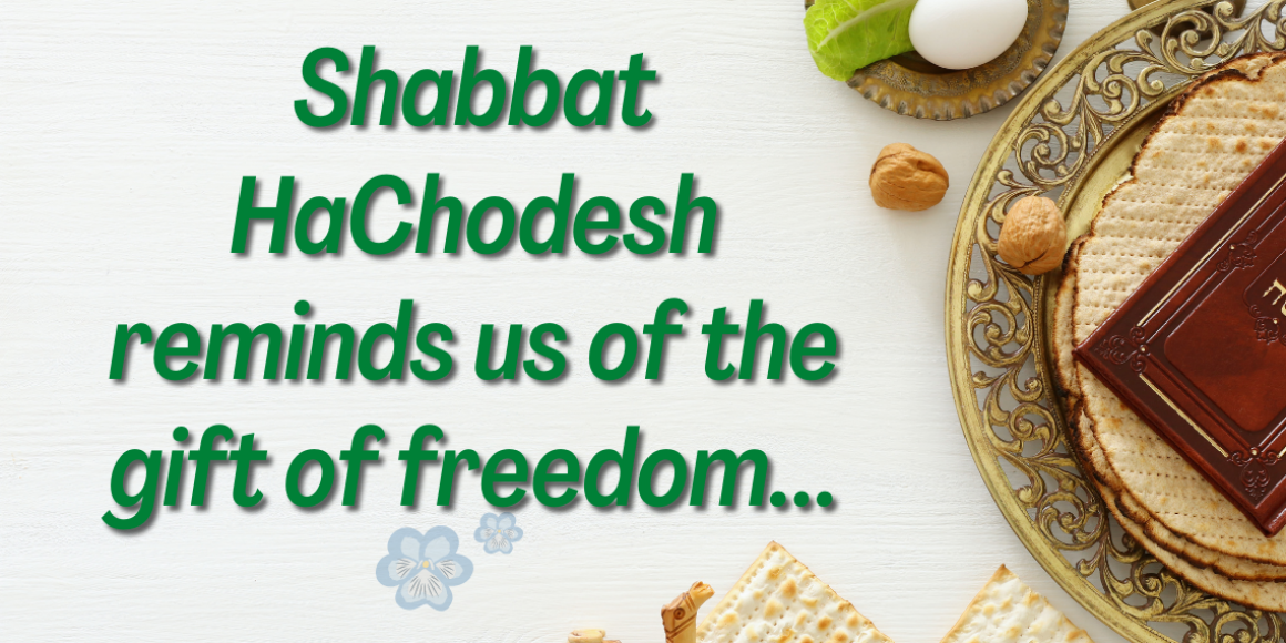 Shabbat HaChodesh reminds us of the gift of freedom