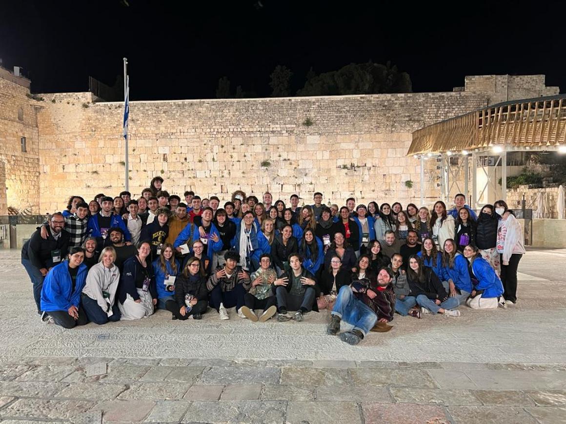 80 students and more staff for March of the Living at the Kotel