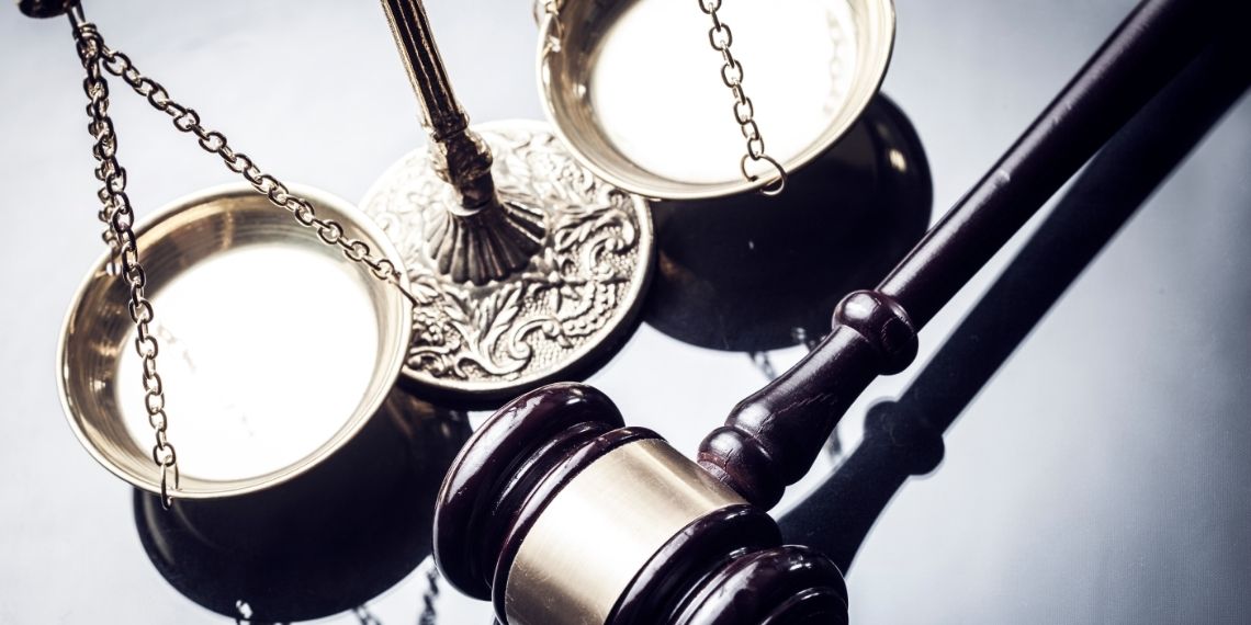 Gavel and scales of justice